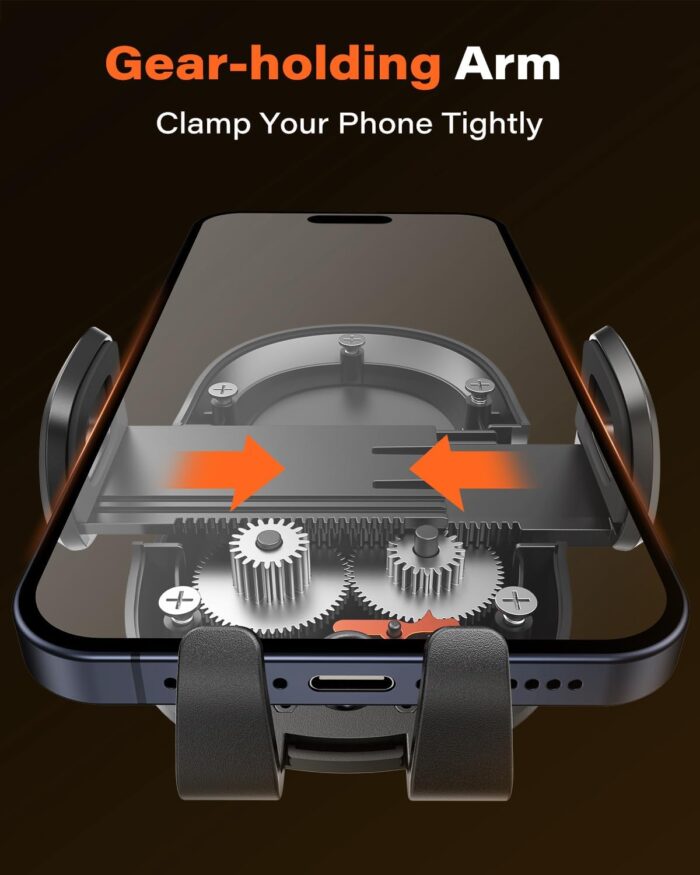 APPS2Car Car Phone Holder Car Holder Mobile Universal 360 Mobile Stand for Car Dashboard Windshield Compatible for 4.7-6.8 iPhone 15/14/13 series Samsung and More - Image 5