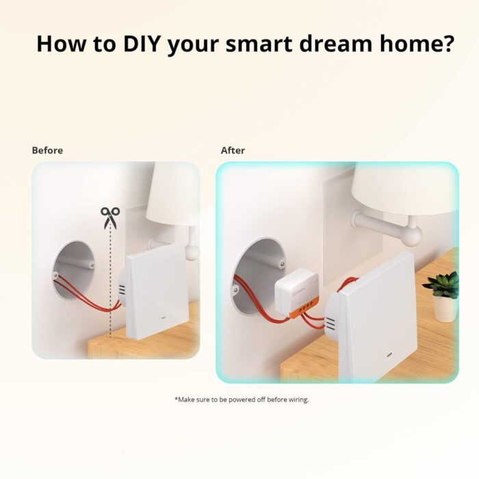 NALACAL Smart Light Switch (2 Way), Works with Alexa, Smartthings Hub, Google Home and Zbbridge-P, Hub Required, No Neutral Required, Turn On/Off Your Light By Voice Command - Image 3