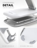 Lamicall Foldable Phone Stand for Desk - Height Adjustable Cell Phone Holder Portable Cellphone Cradle Desktop Dock Compatible with iPhone 16 15 14 13 Pro Max Mini, 12 11 XR X 8 Plus SE, Smartphone - Image 6