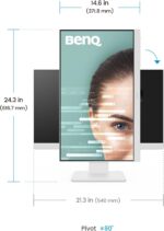 BenQ GW2486TC 24" IPS 1080p Home Office Monitor, FHD, USB-C (65W power delivery), 100Hz, Eye-Care, Ergo design, USB hub, daisy-chain, high refresh rate, 99% sRGB, HDMI, Display Port, TÜV Certified - Image 4
