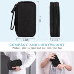 AMERTEER Electronic Accessories Bag Organizer - Travel Mobile Electronics Accessories & Supplies - Compatible For Charger USB Cables SD Memory Cards Earphone Flash Hard Drive Phone Power Bank (Black) - Image 7