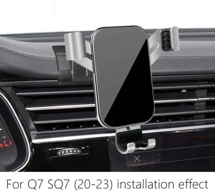 LUNQIN Car Phone Holder for Audi Q7 SQ7 2020 2021 2022 2023 2024 2025 and Audi Q8 SQ8 RSQ8 2019-2025 Auto Interior Accessories Best Cell Phones Mount Cellphone Mobile Cradle Charging Navigation Stand - Image 2