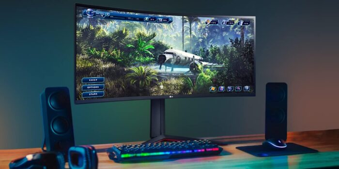 LG 34GP63A-B 34" Curved Ultragear™ QHD (3440 x 1440) Display / 160Hz Refresh Rate / HDR10 / MaxxAudio® (7Wx2) / AMD FreeSync™ Premium / 1ms MBR - Image 4