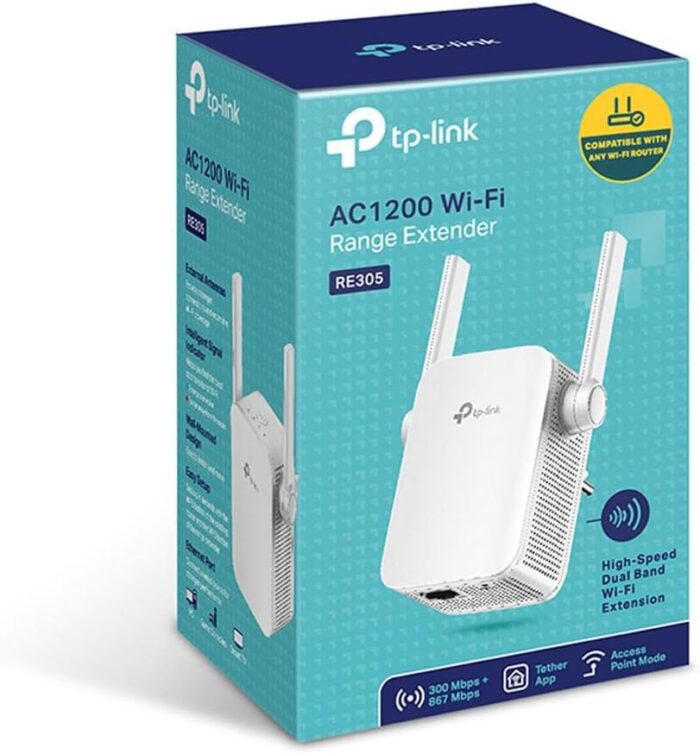 TP Link AC1200 WiFi Range Extender - Up to 1200Mbps Dual Band Extender, Repeater, Signal Booster, Access Point - Easy Set Up - Extends Internet to Smart Home & Alexa Devices - RE305, White - Image 4