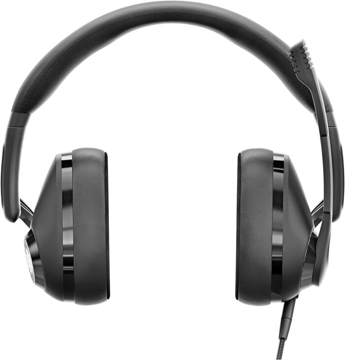 Epos H3 Closed Acoustic Gaming Headset With Noise Cancelling Microphone Plug & Play Audio Around The Ear Adjustable, Ergonomic For Pc, Mac, Ps4, Ps5, Switch, Xbox Onyx Black, 1000888, H3 Black, Wired - Image 2