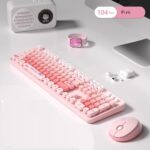 Mofii Wireless Keyboard and Mouse Combo,2.4G USB Multi-Color Cute Full Size Keyboard and Optical Mice Set for Computer Desktop PC Laptop (Pink-Mixed)…… - Image 2