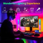 CANMEIJIA RGB Light Bars, Smart Light Bar 2PCS 30CM 16 Million Colors, APP Control and Voice Control, Timer, Scene and Music Modes, for Gaming PC Bedroom Accessories Computer Case,Party - Image 2