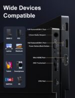 MagicRaven Portable Monitor, 15.6" 1080P Laptop Screen, Slim Lightweight Dual USB C HDMI Second Computer Gaming Display with Speakers, Travel Monitor for PS4/5 Xbox Switch MAC PC Phone - Image 7