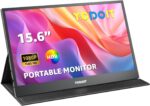 Yodoit Portable Monitor 15.6" FHD 1080P Screen IPS 1920×1080 100% SRGB Display with Type C USB Port and Speakers with Smart Cover, Compatible with PC, Laptop, MacBook, Xbox