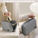 Electronic Digital Accessories Organizer, Waterproof Double-Layer Travel Storage Pouch for Cables, Chargers, Flash Drives, SD Cards, Power Banks, and Mini Tablets – Universal Carrying Case (Grey) - Image 4
