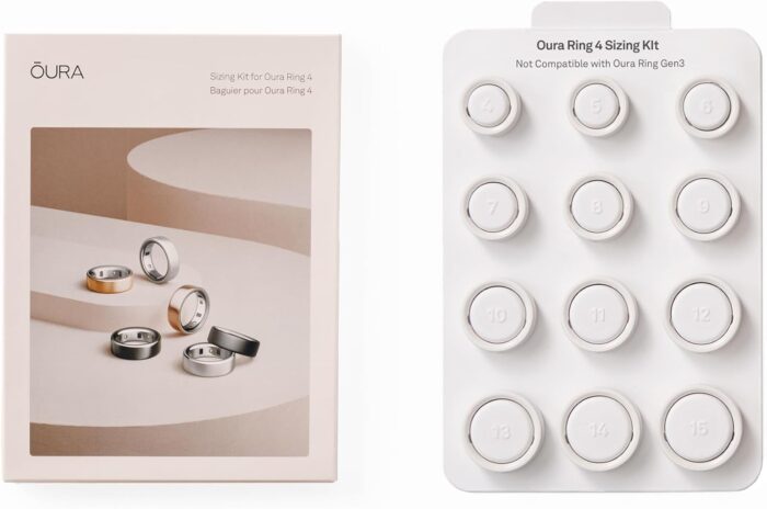 Oura Ring 4 Sizing Kit – Size Before You Buy – Unique Sizing Classification for Smart Rings – Receive Credit for Purchase