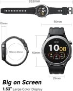 TRUEFREE Watch 1 Smart Watches for Men Women (Make/Answer Calls), 1.53" Fitness Tracker With Heart Rate SpO2 Sleep Stress Monitor 127 Sports Modes IP68 Waterproof, Smartwatch for iPhone Android Phones - Image 9