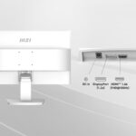 MSI Pro MP2412W 24" VA 1920 x 1080 (FHD) Computer Monitor, 100Hz, Free-Synch, HDMI, DisplayPort, VESA Mountable, Tilt, 1ms, White - Image 4