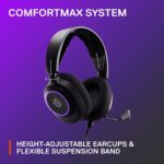 SteelSeries Arctis Nova 3 - USB-C Gaming Headset for PC, PS4, PS5 & Switch - RGB Lights - Hi-Fi Drivers - 360° Spatial Audio - AirWeave Memory Foam Earcups - Super Lightweight - ClearCast Gen 2 Mic - Image 8