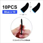 GENDA PUBG Mobile Phone Finger Sleeves for Gaming | Anti-Sweat Breathable Finger Sleeve Gloves for Gaming | Thumb Sleeves Mobile Gaming | Gamer Gloves | Pack of 10 (Blue) - Image 2