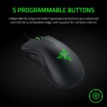 Razer DeathAdder Essential Gaming Mouse: 6400 DPI Optical Sensor, 5 Programmable Buttons, Mechanical Switches, Rubber Side Grips - Image 4