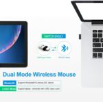 KLO Rechargeable Bluetooth Mouse for MacBook pro/MacBook air/Laptop/iMac/ipad, Wireless Mouse for MacBook pro MacBook Air/iMac/Laptop/Notebook/pc(Bluetooth Mouse/Black) - Image 3