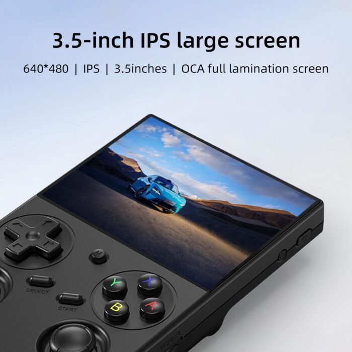 RG 35XXPro Handheld Game Consoles RG35XXPro Retro Gaming Console with 64GB Card Video Game Console Linux 64-bit System Portable Pocket Arcade Support 30+ Simulators WiFi Bluetooth HD Output Black - Image 2