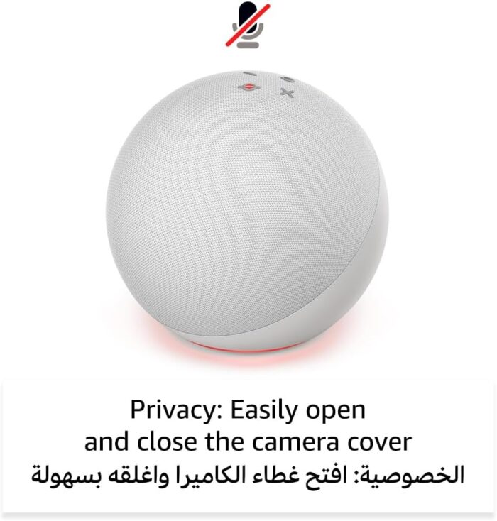 Echo (4th Gen) | smart bluetooth speaker with Alexa and premium sound | Use your voice to control your smart home devices, play music or the Quran, and more (speaks English & Khaleeji) | Blue - Image 6