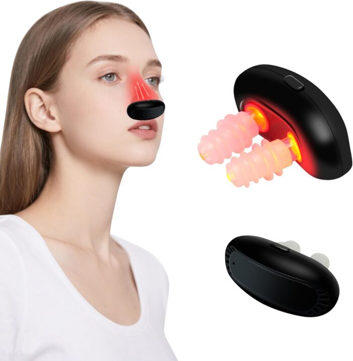 AHHALFFY Red Light Therapy Device for Nose, Red Light Nose Therapy for No More Colds, Nasal Soothing Device, Portable Treatment for Sinus Relief, Non Invasive Home Use