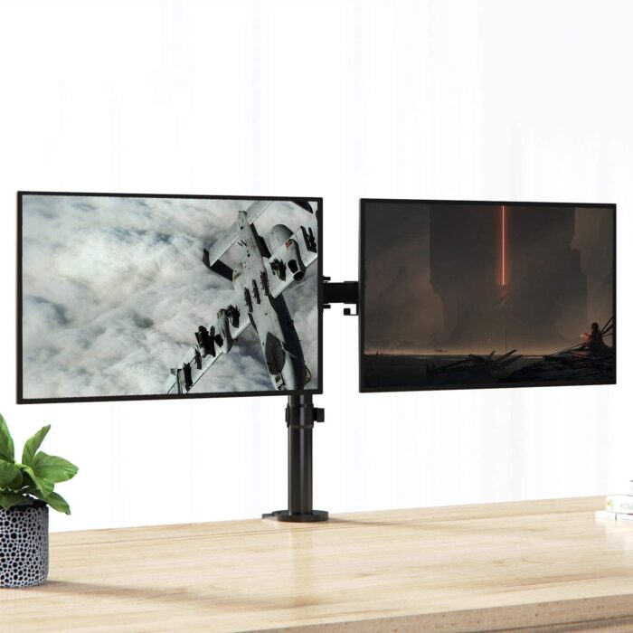 HEYMIX LIFE Dual Monitor Arm - Screen Mount Monitor Arm for Computer Monitors, Dual Monitor Stand for 2 Screen 13-27" Computer Screens, VESA 75mm/100mm Monitor Holder for Gaming&Office - Image 5