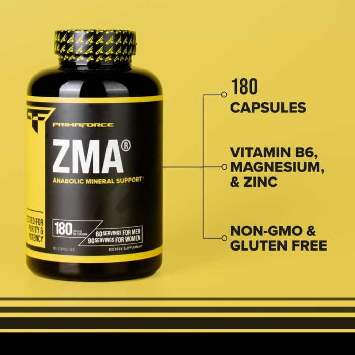 PrimaForce ZMA Dietary Supplement, 180 Capsules - Image 7