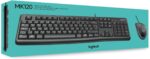 Logitech 920002565 MK120 Wired Desktop Set, Keyboard/Mouse, - Image 9