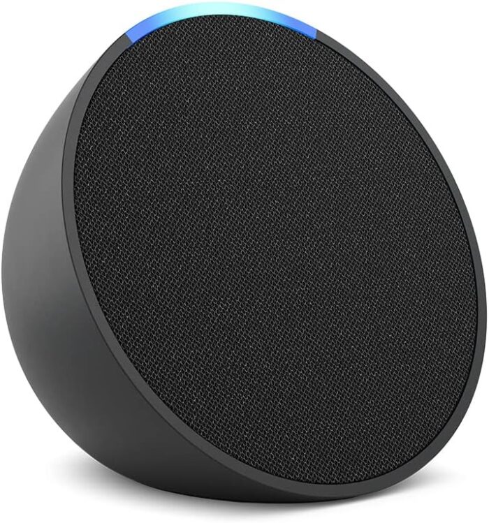 Echo Pop | Full sound compact Wi-Fi & Bluetooth smart speaker with Alexa | Use your voice to control smart home devices, play music or the Quran, and more (speaks English & Khaleeji) | Charcoal - Image 2