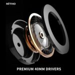 NiTHO Spectra Gaming Headset with RGB Light and Microphone, Over-Ear Stereo Headphones for Xbox Series X|S, Xbox One, PS5, PS4, Switch, PC, Mobile, 3.5 mm Audio Jack, 50 mm Drivers - Black - Image 9