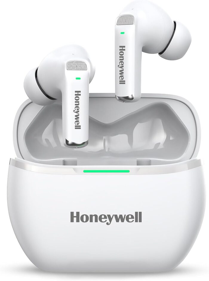 Honeywell Newly Launched Trueno U5100, in-Ear Wireless Hybrid ANC TWS Earbuds, with 33 dB ANC, Low Latency Mode, 6 mics, Bluetooth V5.2, 62 Hours of Playtime, 2 Years Manufaturer Warranty