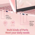 UDKED 14 Inch Laptop, 6 GB RAM SSD Windows 11 Ultrabook, 1920 x 1080 Pixels, Intel Celeron J4105 Laptops (up to 2.5 GHz) Dual Wi-Fi, 2 x USB 3.0 (Rose Gold, 256GB SSD) - Image 6