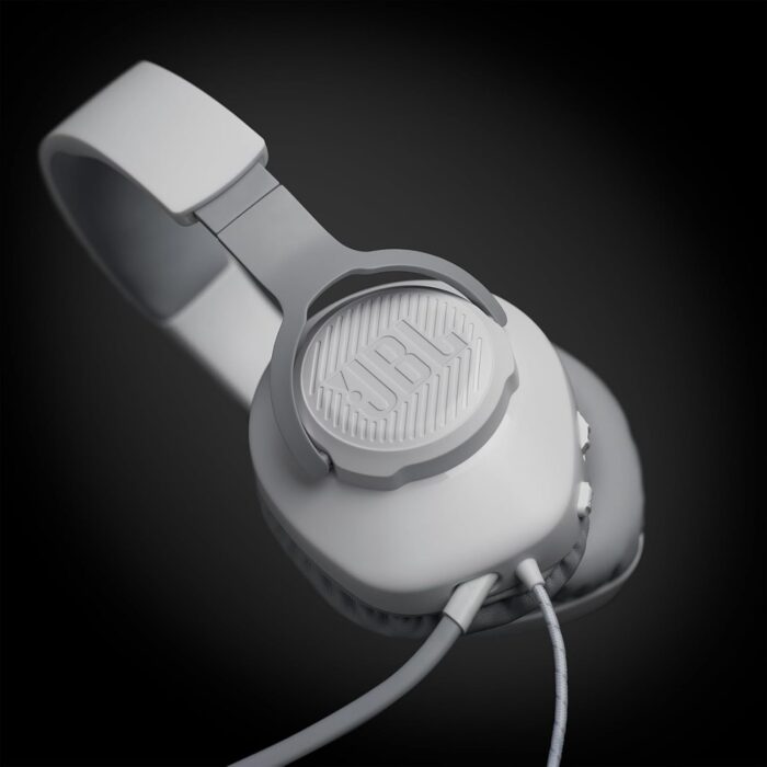 Jbl Quantum 100 Wired Over-Ear Gaming Headset With A Detachable Voice-Focus Boom Mic, Quantumsound Signature, Lightweight Headband, Memory Foam Ear Cushion, Pc And Gaming Console Compatible - White - Image 7