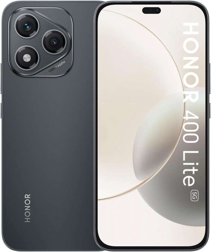Honor 400 Lite DUAL-SIM 256GB ROM + 8GB RAM (GSM only | No CDMA) Factory Unlocked 5G SmartPhone (Velvet Black) – International Version