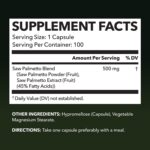 Havasu Nutrition Gluten Free Non-GMO Saw Palmetto Supplement for Prostate Health - 100 Capsules - Image 2