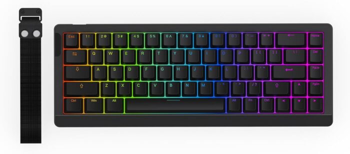 EPOMAKER HE68 Lite Hall Effect Gaming Keyboard, 8k Polling & 128K Scan Rate, 0.005mm Adjustable Trigger, 0.125ms Latency, 5-Layer Sound-Dampened, Snap Key, SOCD, A-RGB, Wired, Mac Software (Black)