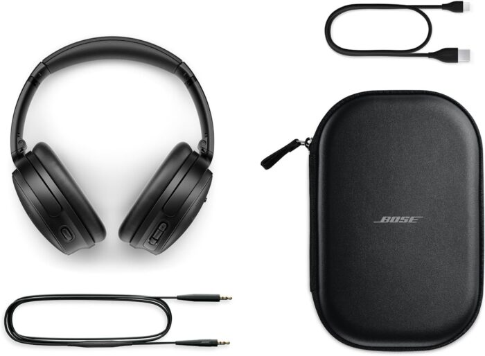 Bose Quiet Comfort Wireless Noise Cancelling Headphones, Bluetooth Over Ear Headphones with Up To 24 Hours of Battery Life, Black 2023 - Image 6
