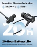 SoundPEATS Q40HD Bluetooth 5.4 Sports Neckband Headphones, Hi-Res Audio LDAC, 20 Hours Playtime, IP67 Waterproof, App Control, Dual Connection, Dynamic EQ, Find Headphones - Image 7