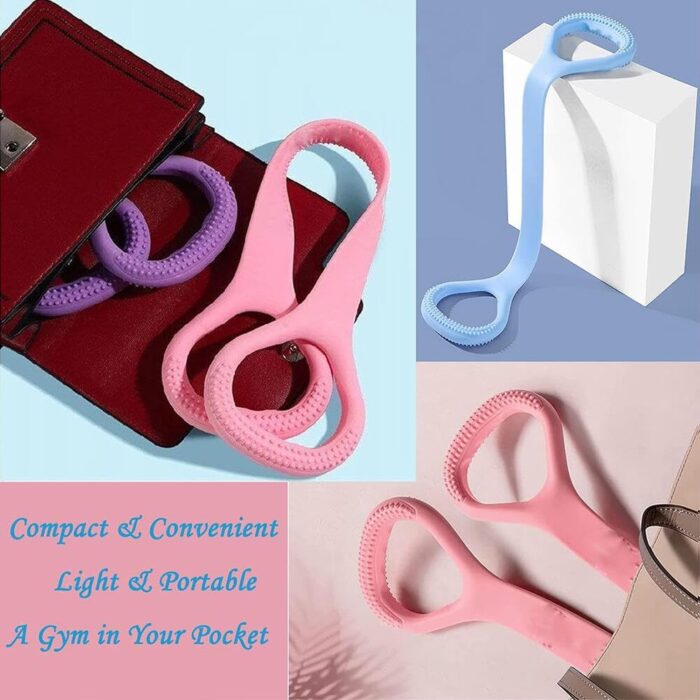 Goodern Figure 8 Resistance Band,Arm Back Shoulder Exercise Elastic Rope,Stretch Fitness Band for Yoga Pilates Stretching Elasticity Arm Back Chest,Resistance Band Elastic Exercise Equipment - Image 7