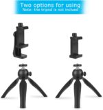 SharingMoment Premium Smartphone Holder/Vertical and Horizontal Tripod Mount Adapter Rotatable Bracket with 1/4 Inch Screw/Adjustable Clip for iPhone, Android Cell Phone, Selfie Stick, Camera Stand - Image 6
