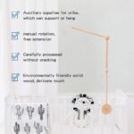 let's make (PMZ105101-1P HJ) - Wooden Baby Mobile Crib Holder,Wooden Mount for Mobile Hanging, Baby Crib Attachment for Nursery Decor - Image 4