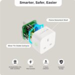Lumive Smart Plug Works with Alexa Google Home WiFi Smart Home Timer Remote Control Energy Consumption Monitoring 16A 110V/220V (16A) - Image 2