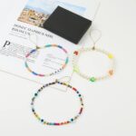 Wawasia Smiley Face Beaded Phone Lanyard, Mobile Phone Charm Wrist Strap, Fruit Star Letter Pearl Handmade Rainbow Polymer Clay Acrylic Beads Pearl Bracelet Keychain for Girls Women, 6 PCS - Image 3