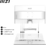 MSI PRO MP2412W 23.8 Inch Full HD Office Monitor - 1920 x 1080 Wide View Panel, 100 Hz, Eye-Friendly Screen, VESA Mountable, Built-in Speakers, Display Kit Support, Tilt Adjustable - HDMI 1.4b, DP 1.2 - Image 7