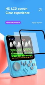 G7 Handheld Game Console for Kid Children, 2022 New Portable 3.5 Inch Screen Built in 666 Classic Retro Video Games Console Single Player Lightweight Gaming Device Support for Connecting TV - Image 3