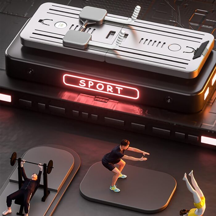 LENND Ab Roller Abs Workout Equipment: Multifunction Automatic Rebound Abdominal Wheel - Foldable Home Gym Exercise Fitness Equipment Push Up Board for Strength Training Core Workout - Image 6