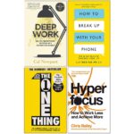 Piatkus/Trapeze/John Murray Learning/Pan ltd Deep Work, How to Break Up With Your Phone, The One Thing & Hyperfocus 4 Books Collection Set