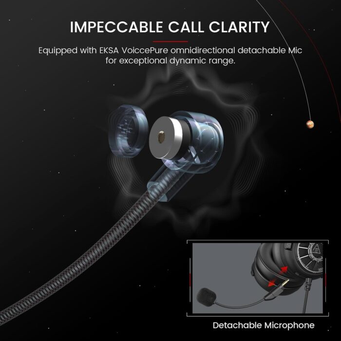 EKSA StarEngine S Gaming Headset, Gaming Headphones for PC, PS4/PS5, Switch, Xbox One/Series X/S & Mobile with Detachable Microphone, 3.5mm Wired Headphone - Image 2