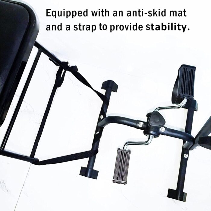 Pedal Exerciser Bike Hand Arm Leg and Knee Peddler Adjustable Fitness Equipment for Seniors, Elderly Home Pedal Exercise Bike for Total Body - Image 6
