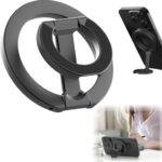 TONGLUO مسكة جوال باصبع, [Compatible with Mag-safe Ring], 360 Rotatable [2025 Upgrade] Dual-Sided Strong Magnet Phone Grip Stand for Secure Hands-Free Viewing, For iPhone 16/15/14/13/12 Pro Max/Plus