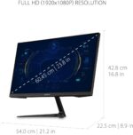 Viewsonic VX2418-P-MHD 24 Inch Frameless Full HD 1080p 180Hz 1ms Gaming Monitor with Adaptive-Sync Eye Care HDMI and Display Port, Black - Image 3